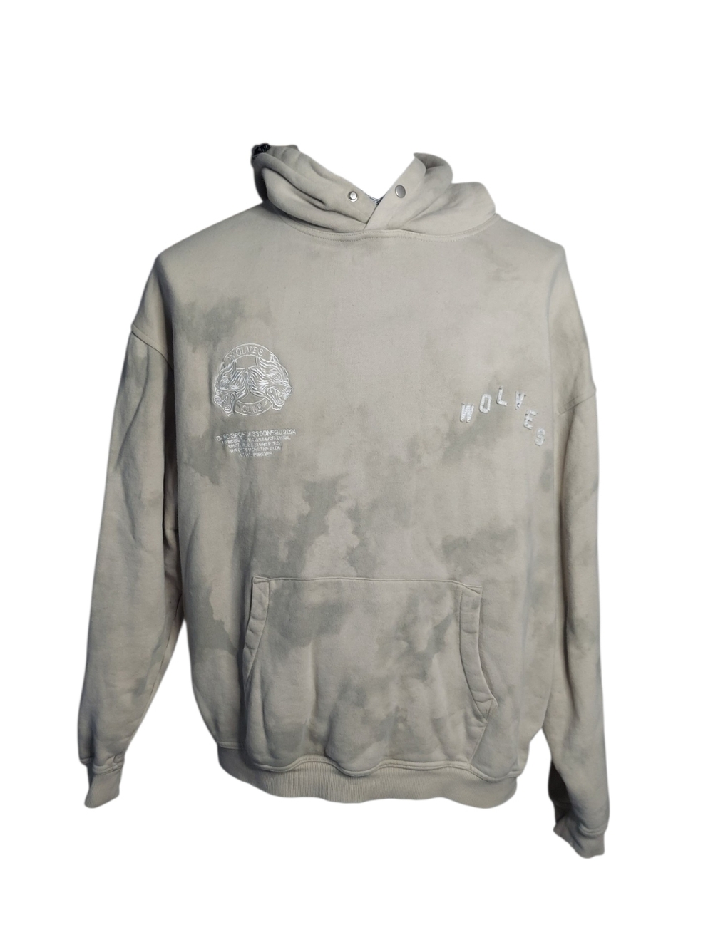 Darc Sport 21/1000 | Ss24 | Wolves | Acid Dye | Ltd Ed.  | Pullover Snap Hoodie